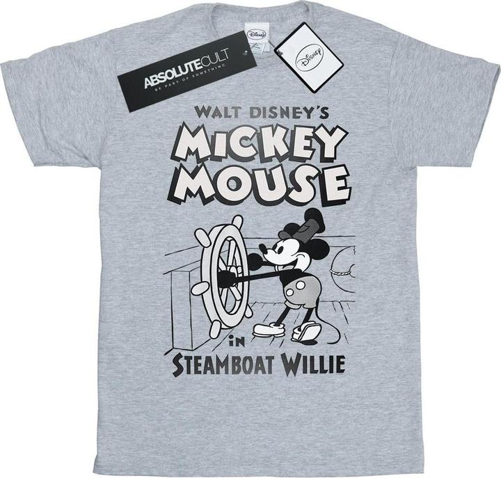 Actual product image Disney Boys Mickey Mouse Steamboat Willie T-Shirt (152, 158)