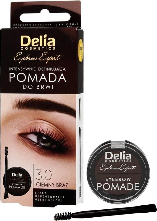 Produktbild Delia Cosmetics Delia Eyebrow Expert Stylist Brown Pomade Eyebrow Pomade Dark Brown 2.5G (Dark Brown)