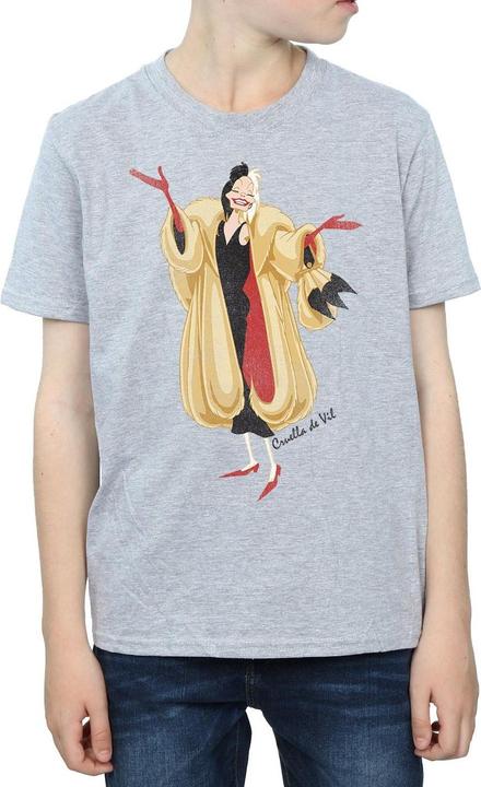Actual product image Disney Boys 101 Dalmatians Classic Cruella De Vil T-Shirt (152, 158)