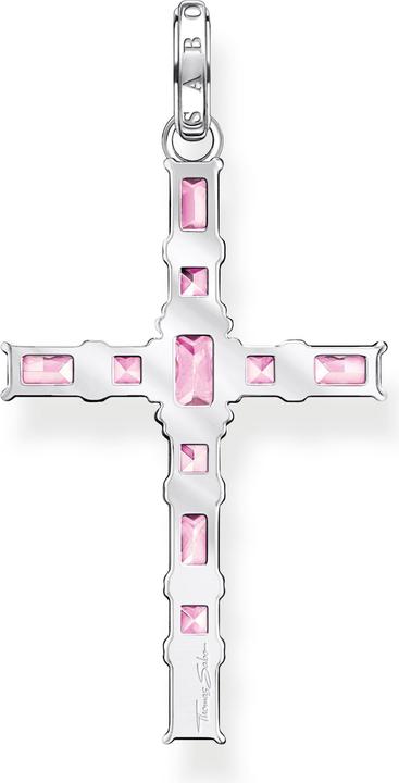 Image du produit Thomas Sabo Pendentif croix pierres roses argent (Argent 925)