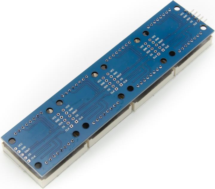 Actual product image Purecrea 4 modules with 8x8 LED Dot Matrix 32x8 Blue with MAX7219 for display