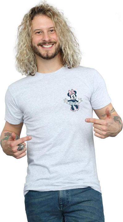 Actual product image Disney Mens Minnie Mouse Dancing Chest T-Shirt (S)