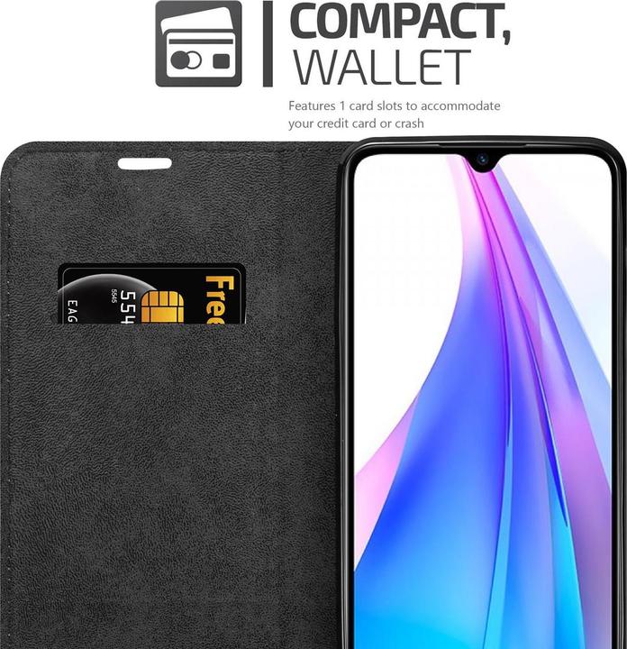 Actual product image Cadorabo Book Invisible Magnet Cover (Xiaomi Redmi Note 8T)