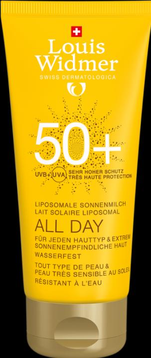 Actual product image Louis Widmer All Day (Suntan cream, SPF 50+, 100 ml, 136 g)