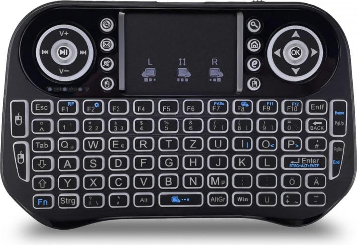Fantec Mini clavier sans fil WK-300 RGB (DE, Sans fil)
