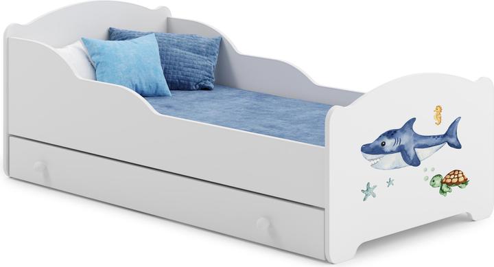 Immagine prodotto ADRK Furniture Letto con materasso e cassetto AMADIS ANIMALI MARINI 160x80 (160 x 80 cm)