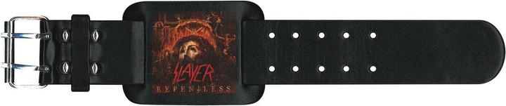 Actual product image Slayer Repentless Leather Wristband (100% synthetic material)