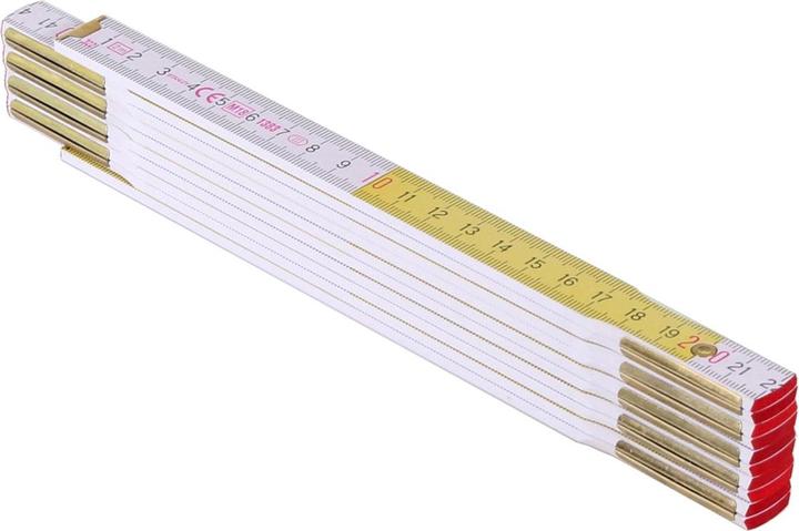 Actual product image Stanley folding ruler wood yellow (Metric)