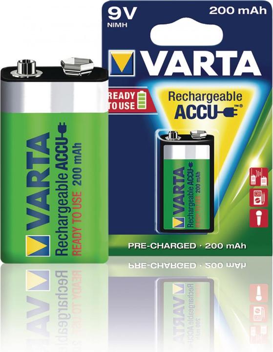Actual product image Varta Recharge Accu Power (1 pcs., 9V Block, 200 mAh)