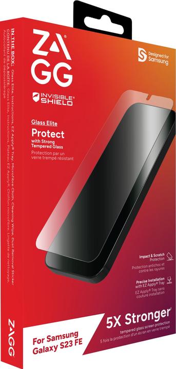 Actual product image Zagg Glass Elite Ultra-Strong, Tempered Glass Screen Protector with Recycled Glass For Galaxy S2... (1 Piece, Samsung Galaxy S21)