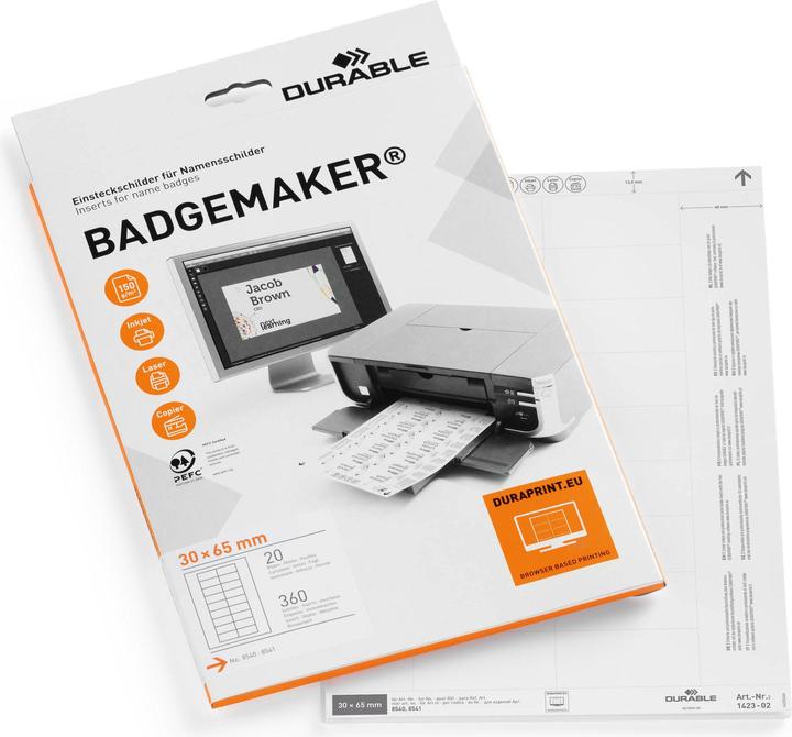 Actual product image Durable insert badges for name badges