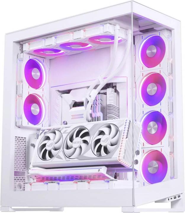 Actual product image Phanteks Premium Vertical GPU Bracket + PCIe 4.0 x 16 Riser Cable, DRGB - 220 mm, white
