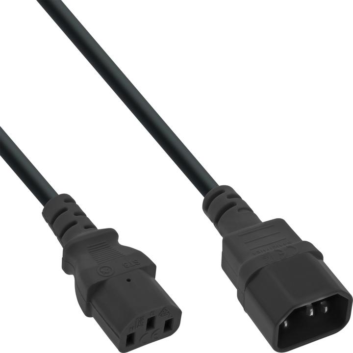 Produktbild InLine Kaltgeräteverlängerung (0.30 m, C13, C14)