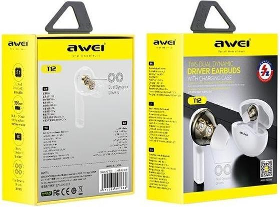 Produktbild Awei Bluetooth 5.3 Kopfhörer mit Ladeetui (keine Geräuschunterdrückung, 30 h, Kabellos)