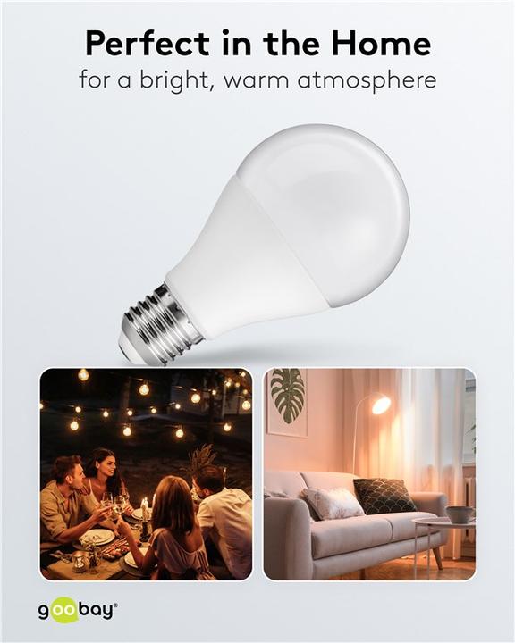 Immagine prodotto Goobay Lampadina LED, 11 W (E27, 11 W, 1055 lm, 1 x, F)