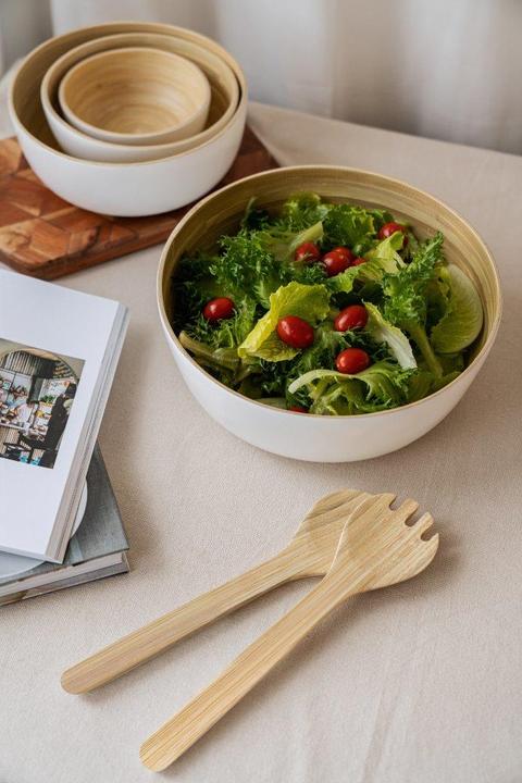 Actual product image Nuts Bowl Bamboo M white (18 cm, 1 x)