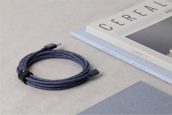 Produktbild Native Union Belt XL USB-A zu Lightning-Kabel 3m Indigo (3 m, USB 3.2 Gen 1)