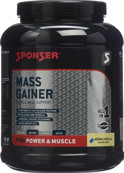 Image du produit Sponser Pro Mass Gainer (Vanille, 1 pcs, 1200 g)
