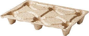 Immagine prodotto kaiserkraft Pallet in legno pressato terra, marrone, lungh. x largh. 800 x 600 mm, 3000 kg.