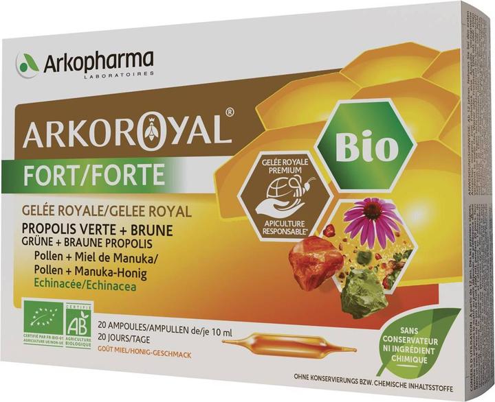 Immagine prodotto Arkopharma Arkoroyal Bio Gelée Royal forte Ampullen (20 Pezzo/i, Fiala, 364 g)
