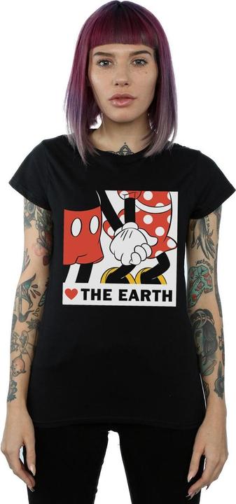 Immagine prodotto Disney Mickey Mouse Heart The Earth Maglietta Donna (S)