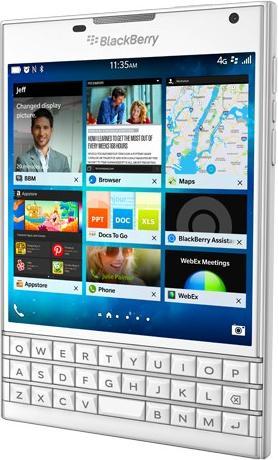 Produktbild BlackBerry Passport (32 GB, Weiss, 4.50", Single SIM, 13 Mpx, 4G)
