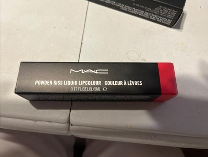 Actual product image MAC Cosmetics Powder Kiss Liquid Lipcolour (Billion $ Smile)