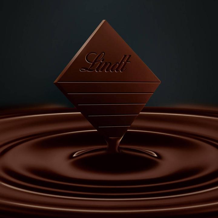 Actual product image Lindt Excellence Dark Caramel Fleur de Sel 70% Cacao chocolate bar (100 g)
