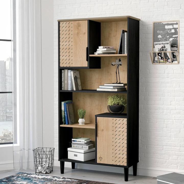 Actual product image Cilek Bookshelf Black Wide