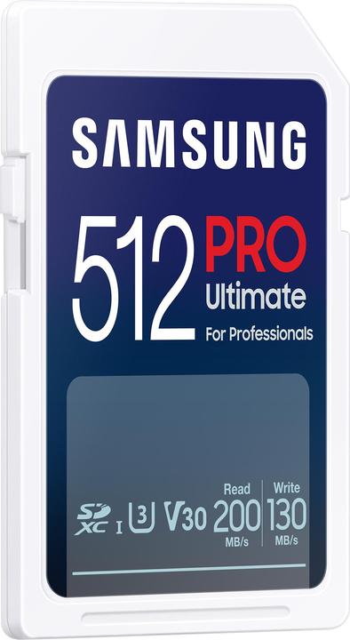 Actual product image Samsung PRO Ultimate (512 GB, SDXC, U3, UHS-I)