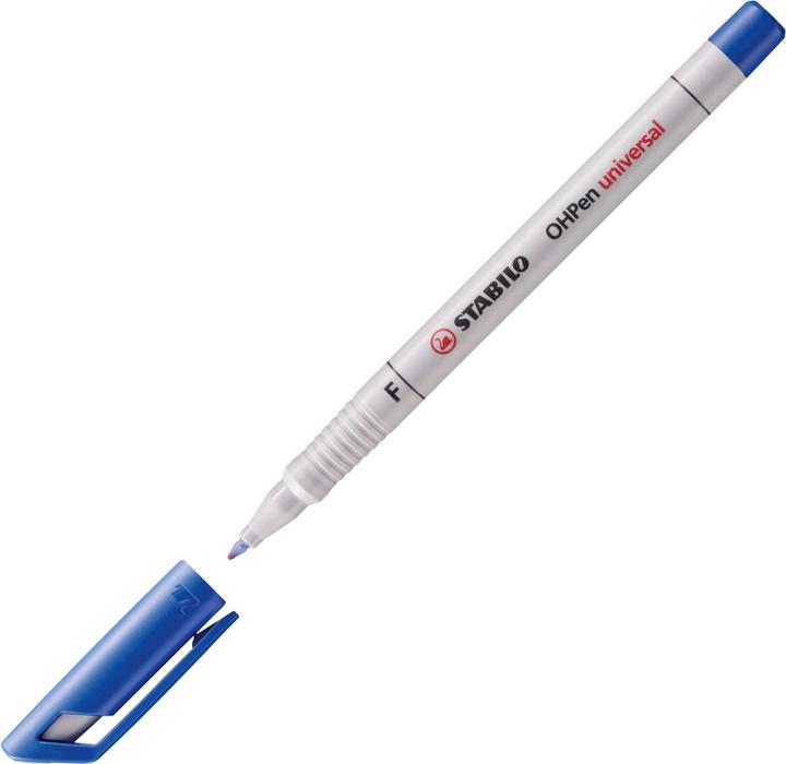 Produktbild STABILO OHPen universal Folienstift wasserlöslich (Blau, 0.70 mm, 10 x)