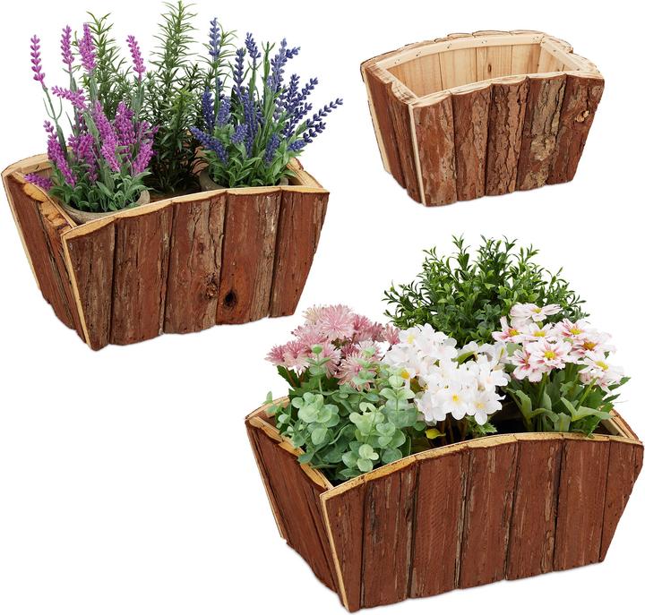 Produktbild Relaxdays Holzblumenkasten (32 cm)