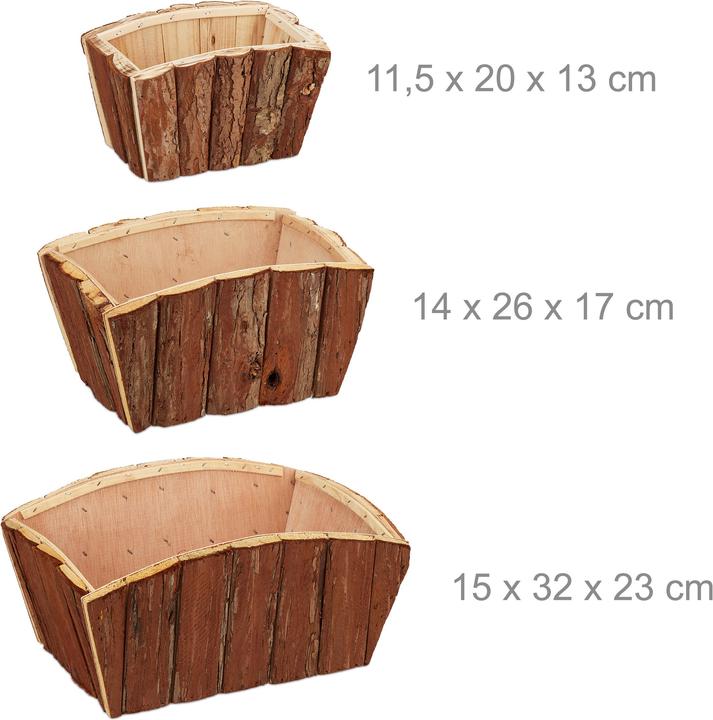 Produktbild Relaxdays Holzblumenkasten (32 cm)