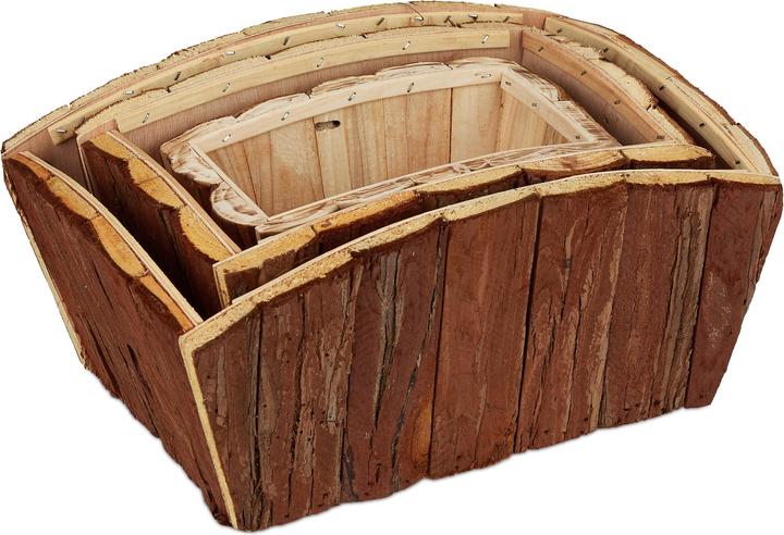 Produktbild Relaxdays Holzblumenkasten (32 cm)