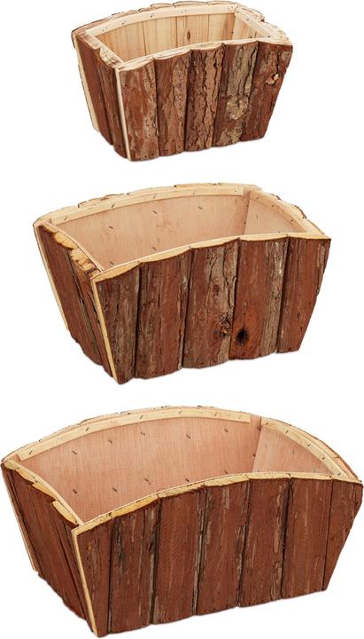 Produktbild Relaxdays Holzblumenkasten (32 cm)