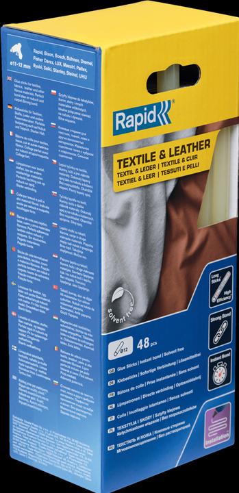 Immagine prodotto Rapid Colla in stick per tessuti e pelle Ø12x190mm 48 pezzi