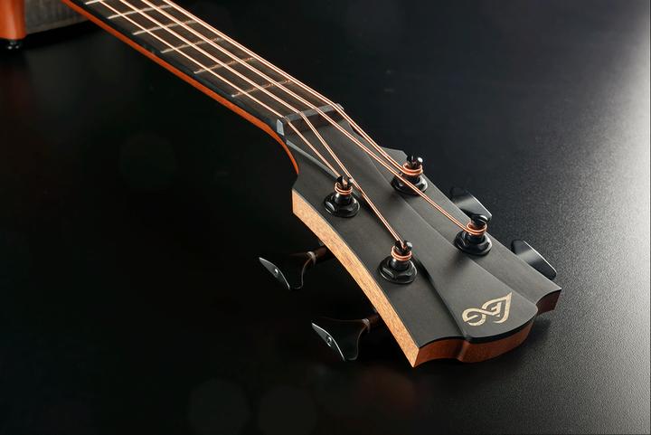 Produktbild Lâg Guitars Sauvage Bce (Akustik Bass, Brown Brankowood (Fingerboard), Pale Brankowood (Top), Smoked Eucalyptus Rough Sawn Finish (Back & Side), Khaya (Neck), Black Brankowood (Bridge))