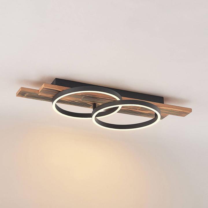 Image du produit Lindby Sentoa Plafonnier à LED, à deux lampes (1200 lm)