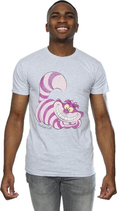 Actual product image Alice In Wonderland Mens Cheshire Cat Cotton T-Shirt (S)