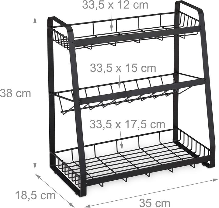 Image du produit Relaxdays Étagère-à-épices