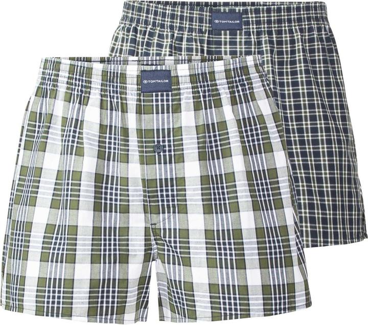 Actual product image Tom Tailor Woven Boxer Shorts Casual Comfort Fit (S, pack of 2)