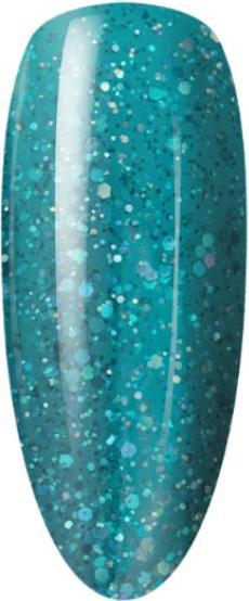 Actual product image Maliva Gel lacquer 045 UV/LED (Blue Sea Glitter, Gel-Effect Nail Polish)