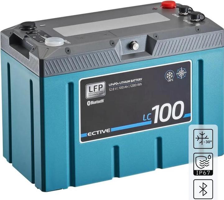 Image du produit Ective LC 100 Marine LT IP67 Pile d'alimentation au lithium LiFePO4 (12 V, 100 Ah)
