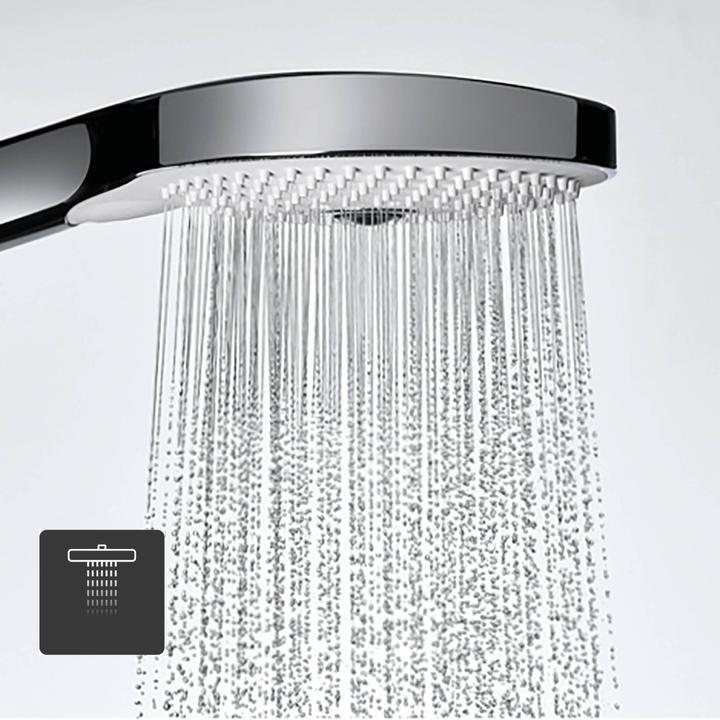 Image du produit Duravit Douchette à main 120 3 jet Click! MinusFlow chrome / blanc (3 Types de jets, 9 l/min)