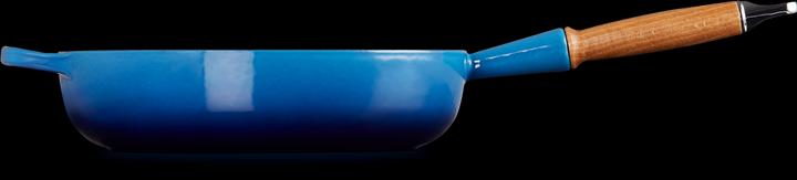 Actual product image Le Creuset Sauté Pan Sig 28cm Azure (28 cm, Frying pan, Cast iron)