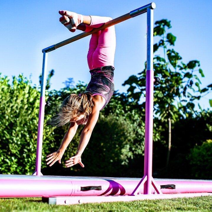 Actual product image Master Free-standing gymnastics bar 150 cm pink (150 cm)