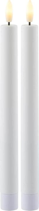 Sirius LED Candles Set Sille, 2 cm x 250 mm, White, Rechargeable (2 x)
