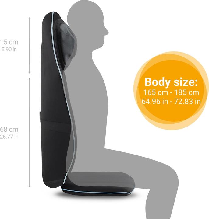 Actual product image Medisana Shiatsu massage seat cover