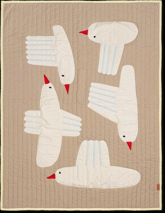 Image du produit Ferm Living Couverture matelassée en forme d'oiseau (80 x 110 cm)
