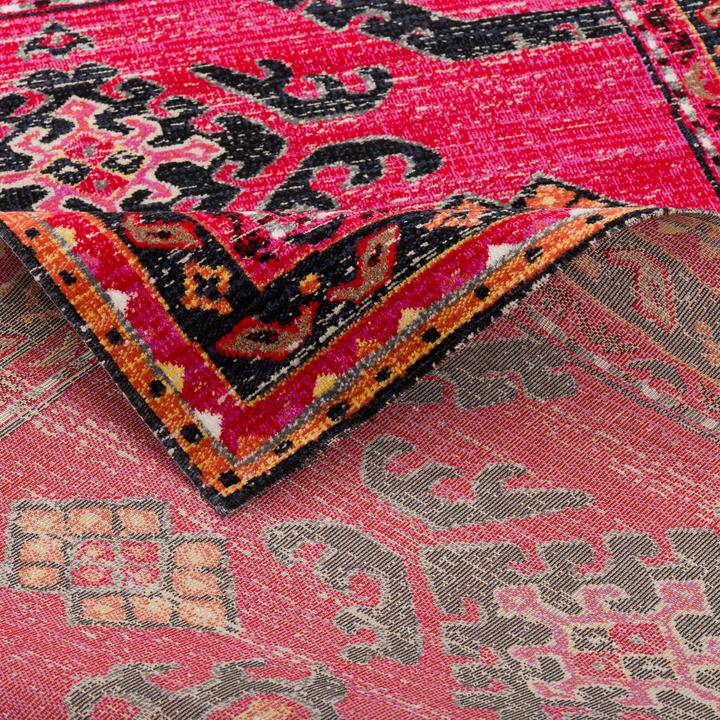 Produktbild Pergamon Kurzflor Designer Teppich Modern Vintage Orient Muster (160 x 230 cm)